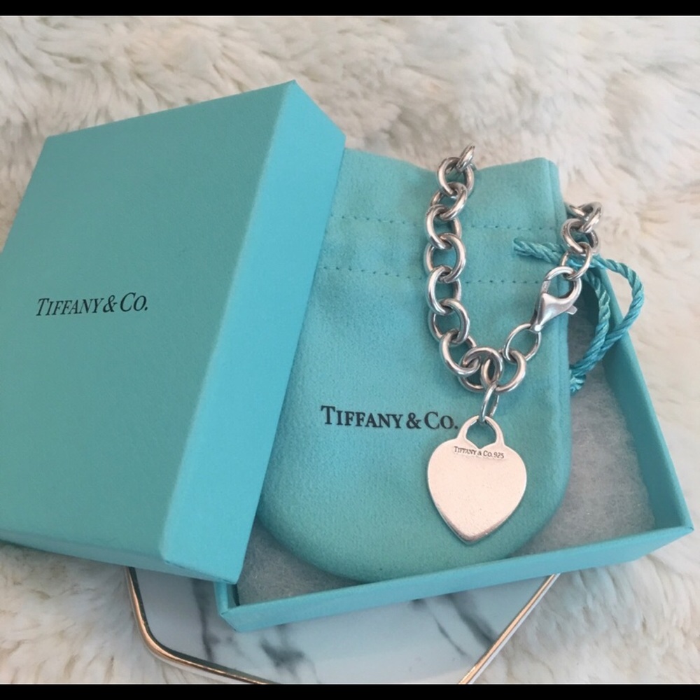 Authentic Tiffany & Co Heart Tag Toggle Bracelet .925